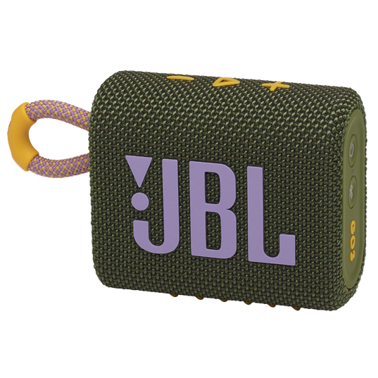 JBL Go 3 - Green - Portable Waterproof Speaker - Hero