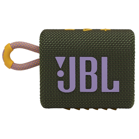 JBL Go 3 - Green - Portable Waterproof Speaker - Front