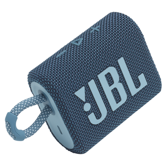 JBL Go 3 - Blue - Portable Waterproof Speaker - Detailshot 1