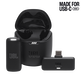 JBL Quantum Stream Wireless USB-C - Black - Wearable wireless streaming microphone - Hero