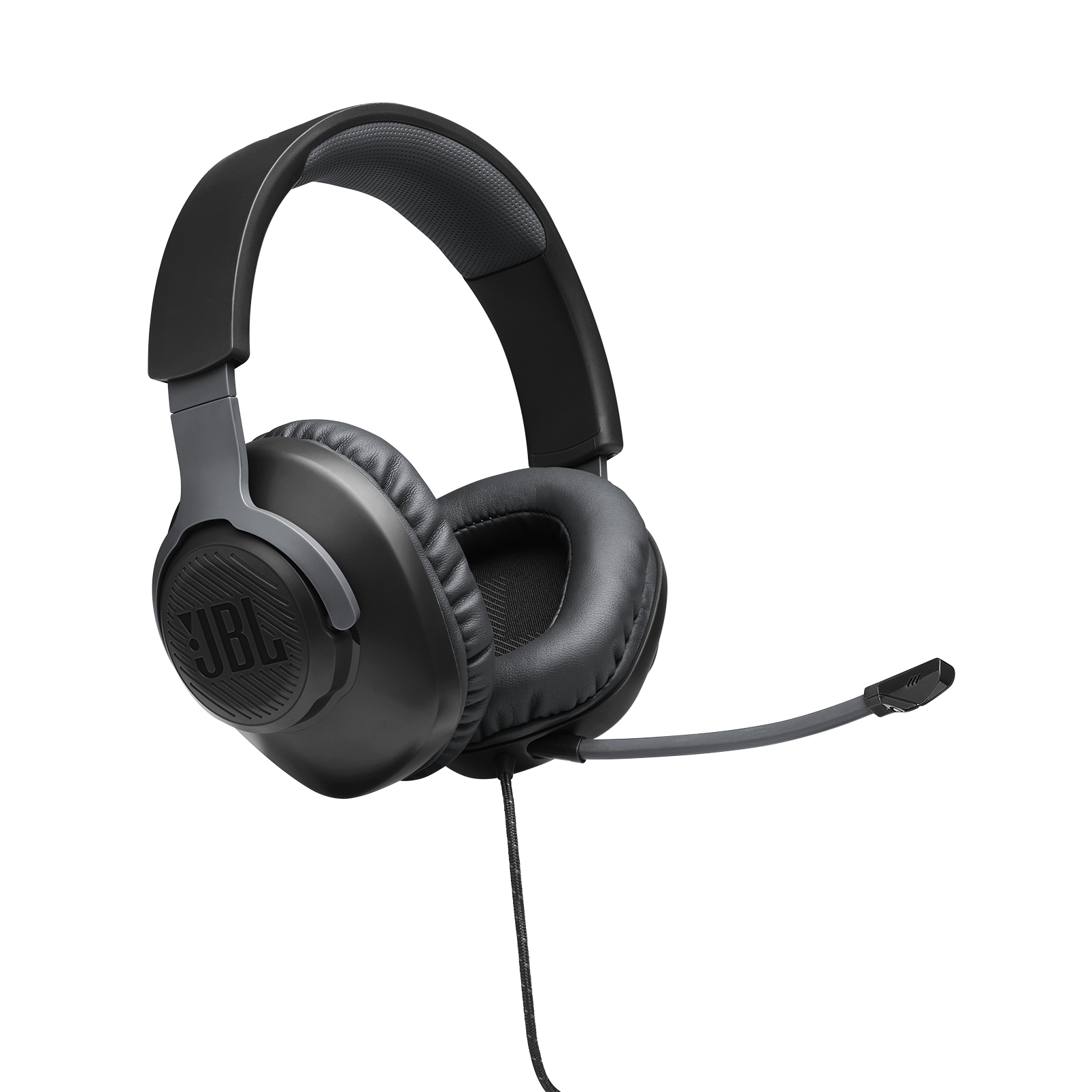 JBL Quantum 100 | Auriculares integrales para gaming con cable y micrófono  abatible