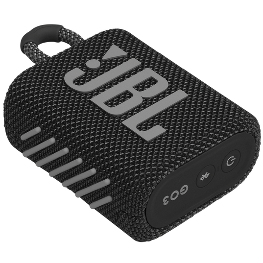 JBL Go 3 - Black - Portable Waterproof Speaker - Detailshot 3