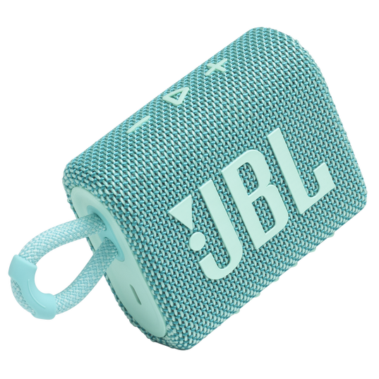 JBL Go 3 - Teal - Portable Waterproof Speaker - Detailshot 1