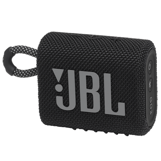 JBL Go 3 - Black - Portable Waterproof Speaker - Hero