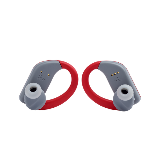JBL Endurance PEAK - Red - Waterproof True Wireless In-Ear Sport Headphones - Back