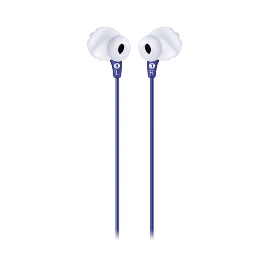 JBL Endurance RUN - Blue - Sweatproof Wired Sport In-Ear Headphones - Back