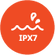Resistente al agua conforme a la norma IPX7
