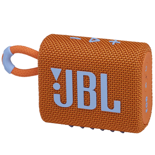 JBL Go 3 - Orange - Portable Waterproof Speaker - Hero