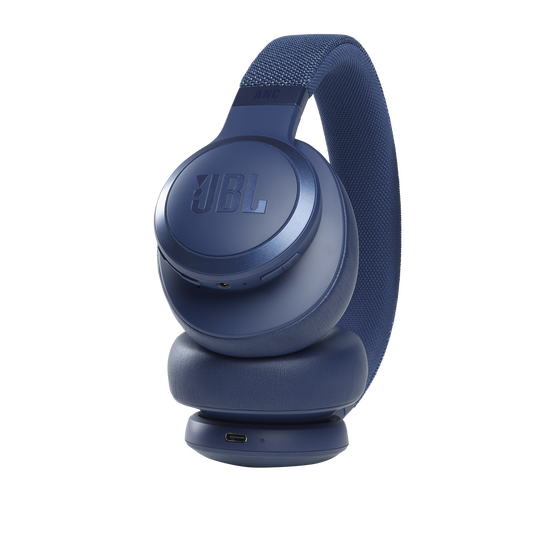 JBL Live 660NC - Blue - Wireless over-ear NC headphones - Detailshot 4