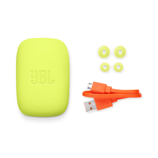 JBL Endurance JUMP - Yellow - Waterproof Wireless Sport In-Ear Headphones - Detailshot 4