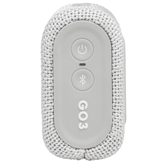 JBL Go 3 - White - Portable Waterproof Speaker - Right