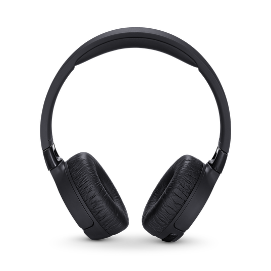 JBL Tune 600BTNC - Black - Wireless, on-ear, active noise-cancelling headphones. - Front