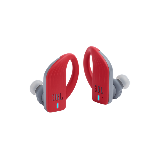 JBL Endurance PEAK - Red - Waterproof True Wireless In-Ear Sport Headphones - Detailshot 3