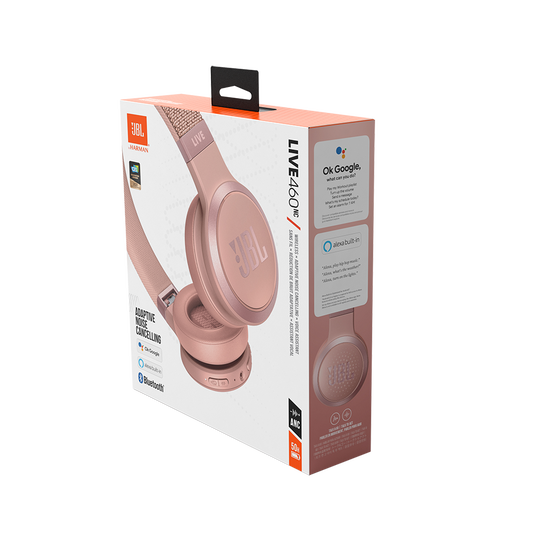 JBL Live 460NC - Rose - Wireless on-ear NC headphones - Detailshot 10