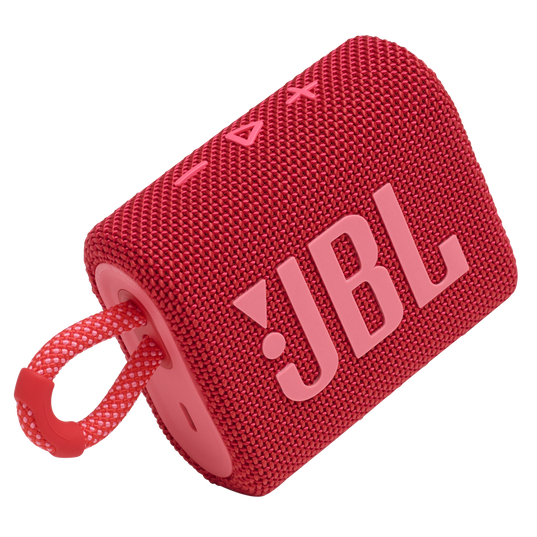 JBL Go 3 - Red - Portable Waterproof Speaker - Detailshot 1