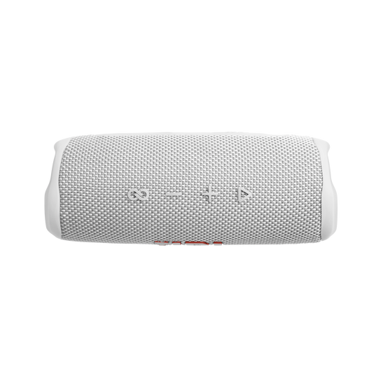 JBL Flip 6 - White - Portable Waterproof Speaker - Top