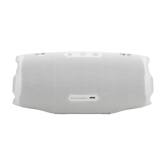 JBL Charge 6 - White - Portable waterproof and drop-proof Bluetooth speaker - Back image number null