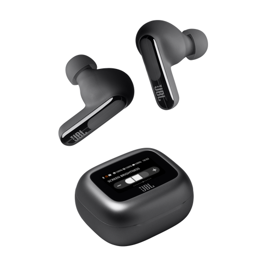 JBL Live Beam 3 - Black - True wireless noise-cancelling closed-stick earbuds - Detailshot 7 image number null