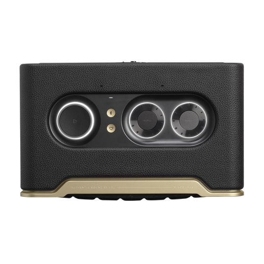 JBL Authentics 200 - Black - Smart home speaker with Wi-Fi, Bluetooth and Voice Assistants with retro design - Top image number null