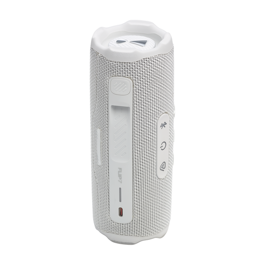 JBL Flip 7 - White - Portable waterproof and drop-proof speaker - Back image number null