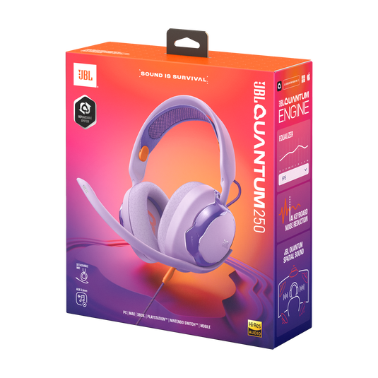 JBL Quantum 250 | Auriculares multiplataforma con cable para gaming
