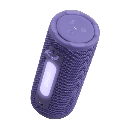 JBL Grip - Purple - Compact Bluetooth speaker with bold JBL Pro Sound and ambient light - Detailshot 1 image number null