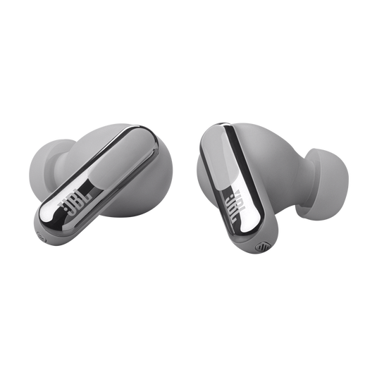 JBL Live Beam 3 - Silver - True wireless noise-cancelling closed-stick earbuds - Detailshot 1 image number null