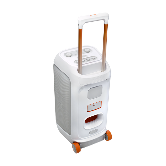 JBL PartyBox Stage 320 - White - Portable party speaker with wheels - Detailshot 4 image number null
